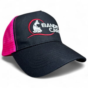 Czapka Wędkarska Czarno Różowa